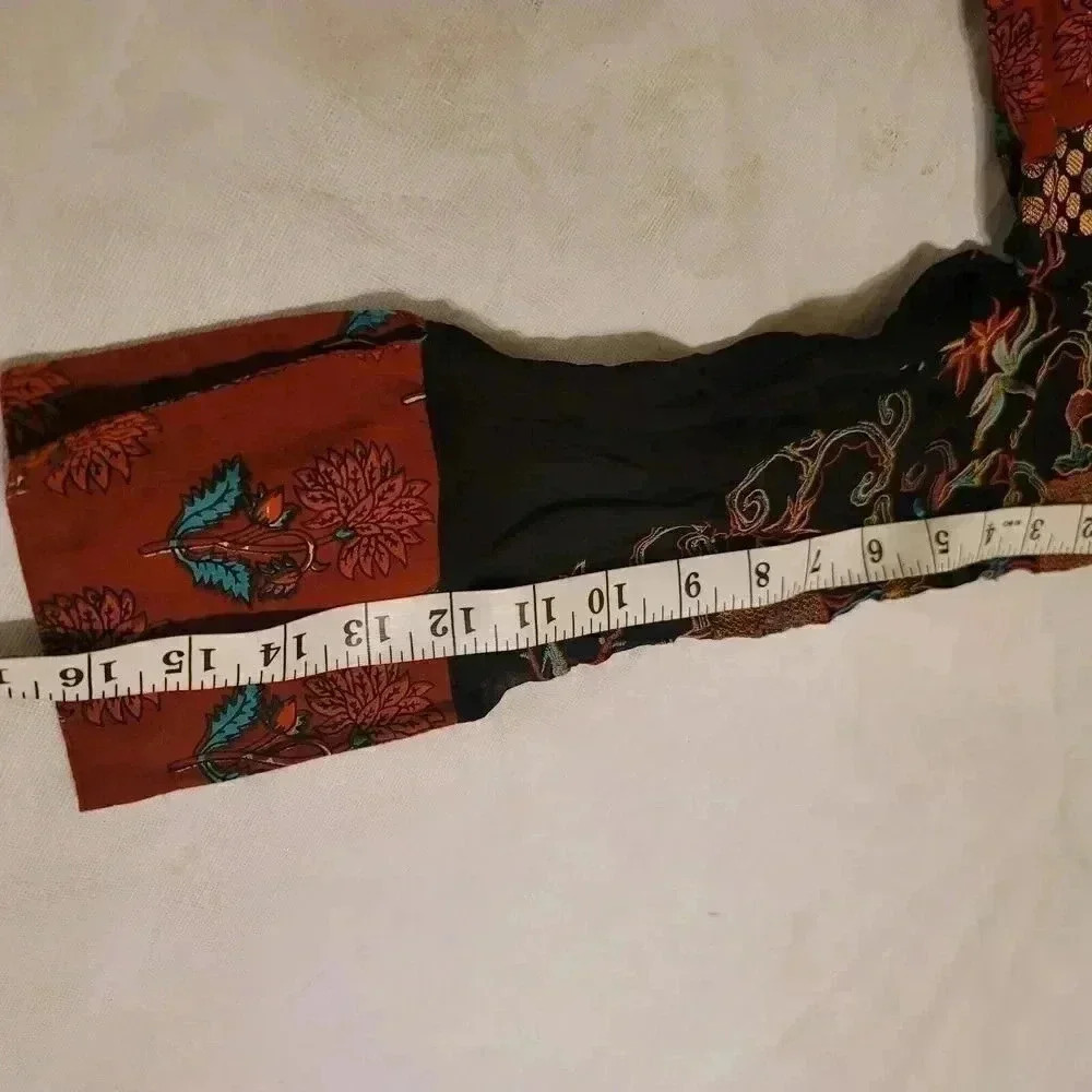 Bohemian Hippie Multi Pattern A Line Dress Size Small - Picture 13 of 13
